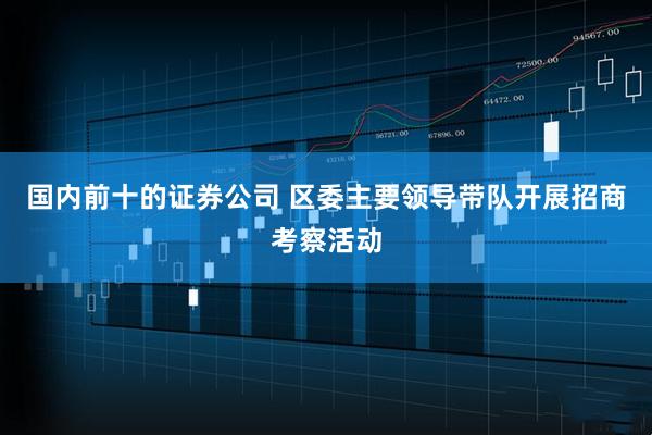 国内前十的证券公司 区委主要领导带队开展招商考察活动